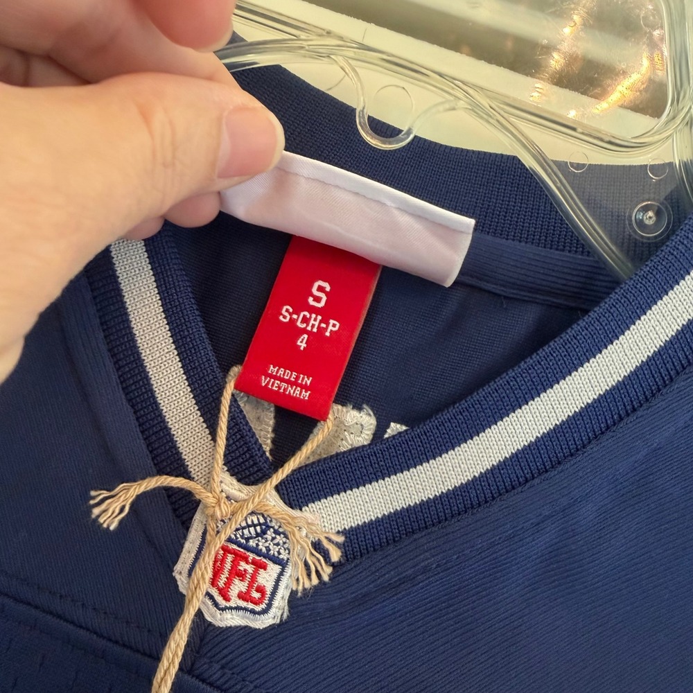 Mitchell Ness Troy Aikman Dallas Cowboys 1996 Legacy Jersey Kids Blue Small NEW - Picture 2 of 13